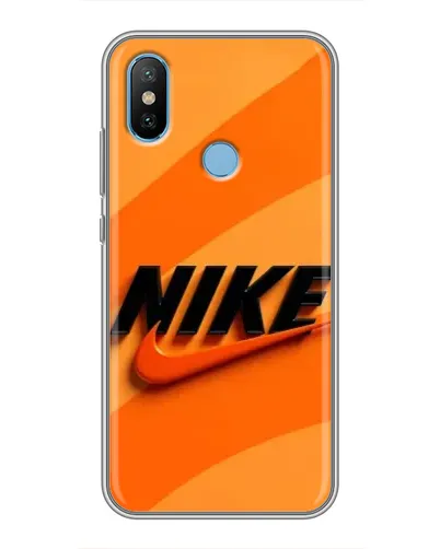 Чехол для Xiaomi Mi6X с картинкой «Оранжевый драйв Nike»