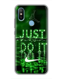 Чехол для Xiaomi Mi6X с картинкой «Зеленый неоновый Nike»