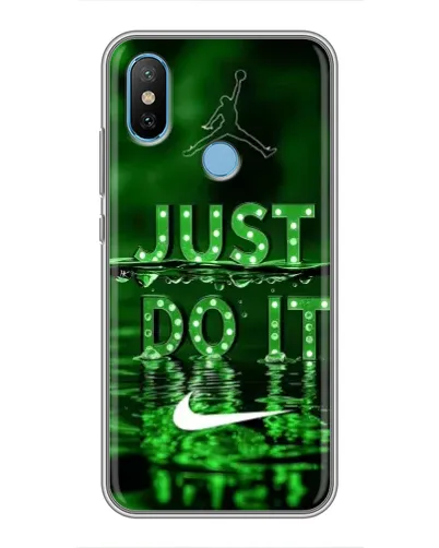 Чехол для Xiaomi Mi6X с картинкой «Зеленый неоновый Nike»