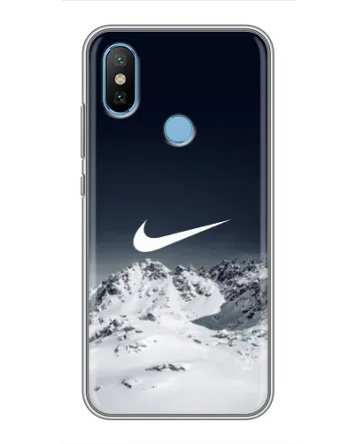 Чехол для Xiaomi Mi6X с картинкой «Nike — зимние горы»