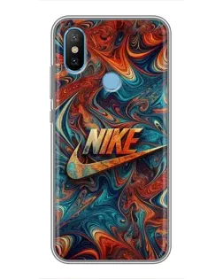 Чехол для Xiaomi Mi6X с картинкой «Nike в абстракции»