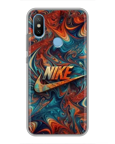 Чехол для Xiaomi Mi6X с картинкой «Nike в абстракции»
