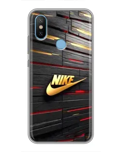 Чехол для Xiaomi Mi6X с картинкой «Золотой Nike на металле»