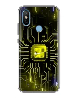 Чехол для Xiaomi Mi6X с картинкой «Nike — золотая искра»