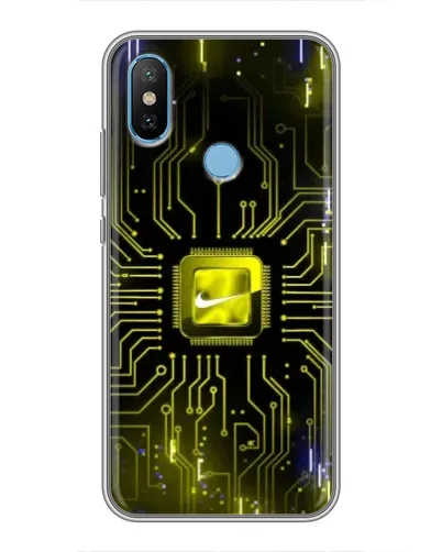 Чехол для Xiaomi Mi6X с картинкой «Nike — золотая искра»