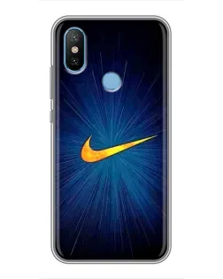 Чохол для Xiaomi Mi6X з картинкою «Синій пульс Nike»