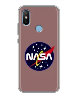 Чехол для Xiaomi Mi6X с картинкой «NASA — ретро космос»