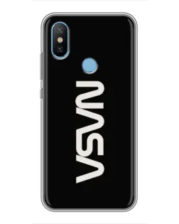 Чехол для Xiaomi Mi6X с картинкой «NASA — вертикальный логотип»