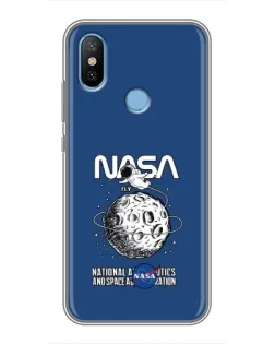 Чехол для Xiaomi Mi6X с картинкой «NASA — лунная миссия»