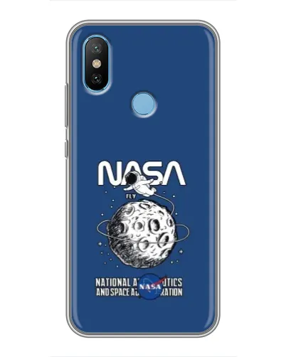 Чехол для Xiaomi Mi6X с картинкой «NASA — лунная миссия»