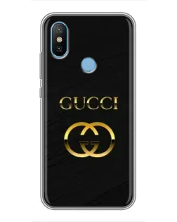 Чехол для Xiaomi Mi6X с картинкой «Золотой логотип Gucci»
