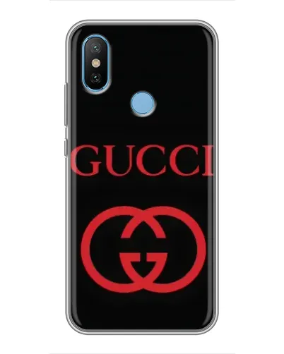 Чехол для Xiaomi Mi6X с картинкой «Gucci — красный логотип»