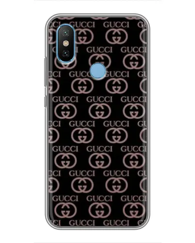 Чехол для Xiaomi Mi6X с картинкой «Классическая монограмма Gucci»