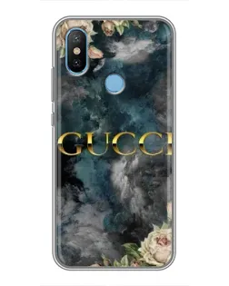 Чехол для Xiaomi Mi6X с картинкой «Абстрактные цветы Gucci»