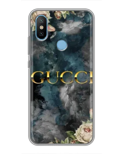 Чехол для Xiaomi Mi6X с картинкой «Абстрактные цветы Gucci»