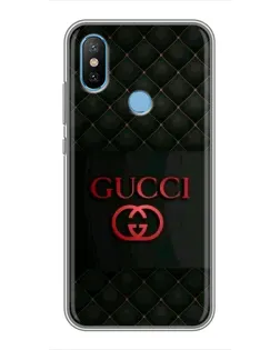 Чехол для Xiaomi Mi6X с картинкой «Gucci — стеганый черный»
