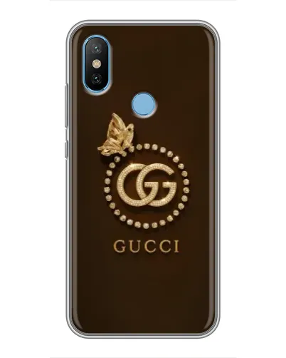 Чехол для Xiaomi Mi6X с картинкой «Gucci — золотая бабочка»