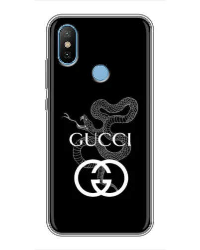 Чехол для Xiaomi Mi6X с картинкой «Gucci — серебряная змея»