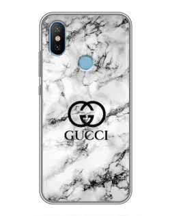 Чехол для Xiaomi Mi6X с картинкой «Gucci — мраморный шик»