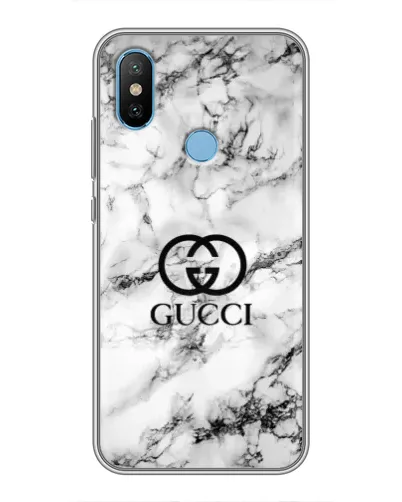 Чехол для Xiaomi Mi6X с картинкой «Gucci — мраморный шик»