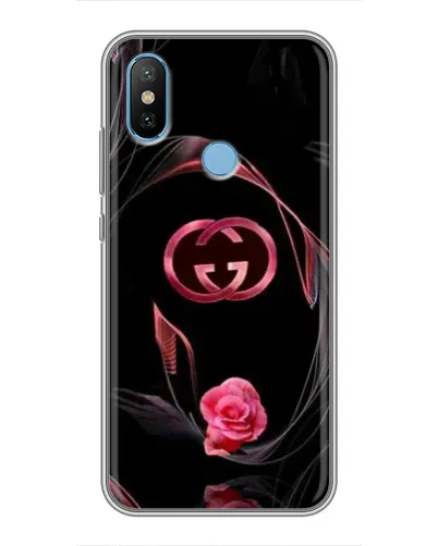 Чехол для Xiaomi Mi6X с картинкой «Gucci — неоновая роза»