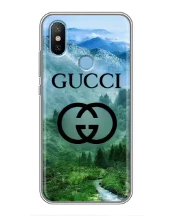 Чехол для Xiaomi Mi6X с картинкой «Gucci — горный пейзаж»