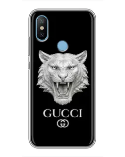 Чохол для Xiaomi Mi6X з картинкою «Gucci — срібний лев» Чохол для Xiaomi Mi6X з картинкою «Gucci — срібний лев»
