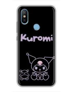 Чехол для Xiaomi Mi6X с картинкой «Kuromi — черный минимализм»