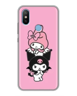 Чехол для Xiaomi Mi6X с картинкой «My Melody и Kuromi»