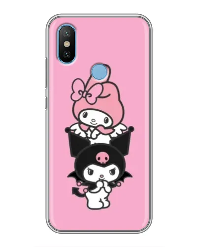 Чехол для Xiaomi Mi6X с картинкой «My Melody и Kuromi»
