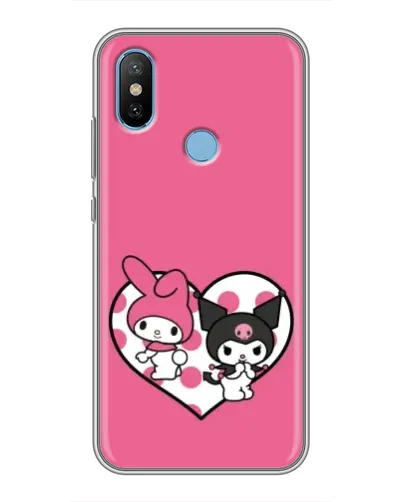 Чехол для Xiaomi Mi6X с картинкой «Kuromi и My Melody»