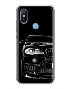 Чехол для Xiaomi Mi6X с картинкой «Темный силуэт BMW»
