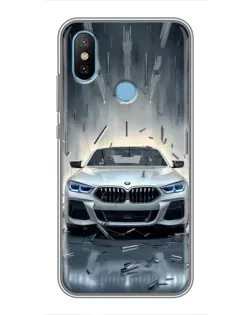Чехол для Xiaomi Mi6X с картинкой «BMW в свете фар»