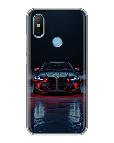 Чехол для Xiaomi Mi6X с картинкой «BMW на мокрой дороге»