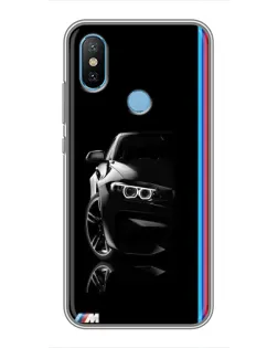 Чехол для Xiaomi Mi6X с картинкой «Силуэт BMW в темноте»