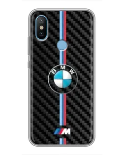 Чехол для Xiaomi Mi6X с картинкой «Эмблема BMW и карбон»