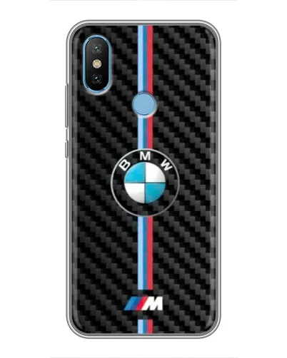 Чехол для Xiaomi Mi6X с картинкой «Эмблема BMW и карбон»