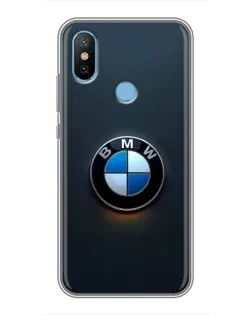 Чехол для Xiaomi Mi6X с картинкой «Логотип BMW — минимализм»