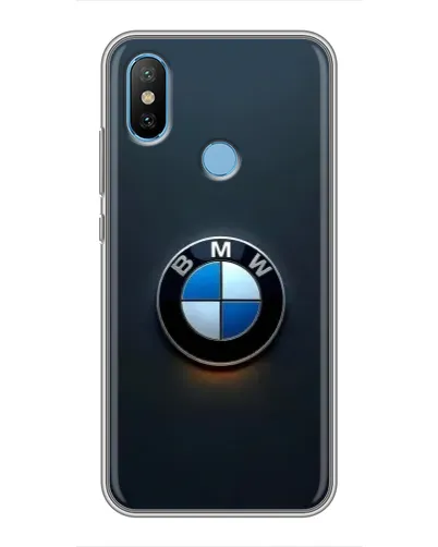 Чехол для Xiaomi Mi6X с картинкой «Логотип BMW — минимализм»