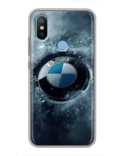 Чехол для Xiaomi Mi6X с картинкой «Логотип BMW — лед»