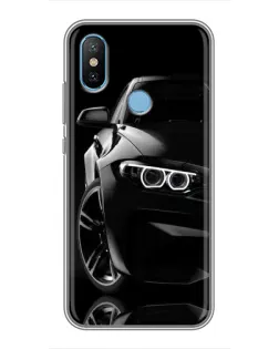 Чехол для Xiaomi Mi6X с картинкой «Черная BMW — профиль»