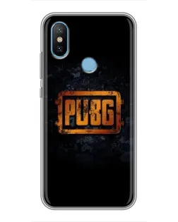 Чохол для Xiaomi Mi6X з картинкою «PUBG — золотий логотип»