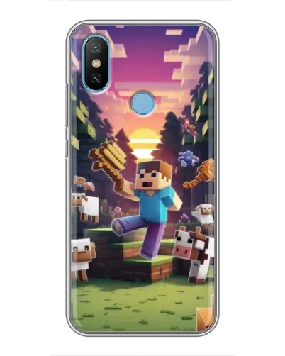 Чехол для Xiaomi Mi6X с картинкой «Стив на ферме» Чехол для Xiaomi Mi6X с картинкой «Стив на ферме»