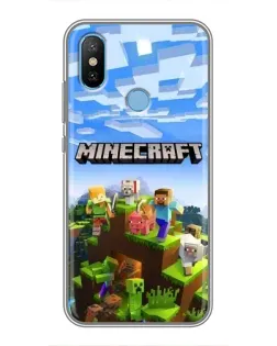 Чехол для Xiaomi Mi6X с картинкой «Minecraft классический мир»