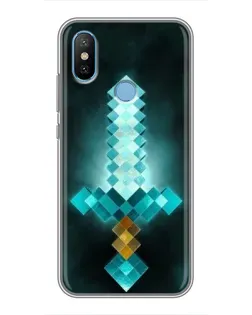 Чехол для Xiaomi Mi6X с картинкой «Алмазный меч неон»