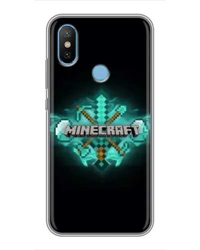 Чехол для Xiaomi Mi6X с картинкой «Minecraft Diamond лого» Чехол для Xiaomi Mi6X с картинкой «Minecraft Diamond лого»