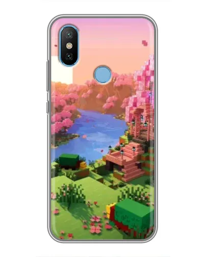 Чехол для Xiaomi Mi6X с картинкой «Розовое дерево Minecraft» Чехол для Xiaomi Mi6X с картинкой «Розовое дерево Minecraft»