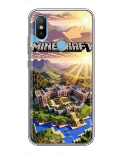 Чехол для Xiaomi Mi6X с картинкой «Minecraft панорама»