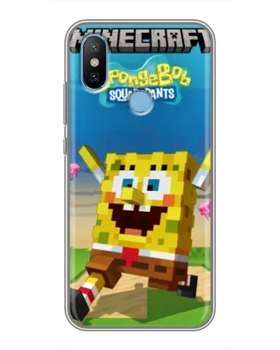 Чохол для Xiaomi Mi6X з картинкою «Губка Боб Minecraft» Чохол для Xiaomi Mi6X з картинкою «Губка Боб Minecraft»