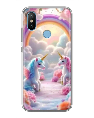 Чохол для Xiaomi Mi6X з картинкою «Веселка і єдинороги» Чохол для Xiaomi Mi6X з картинкою «Веселка і єдинороги»